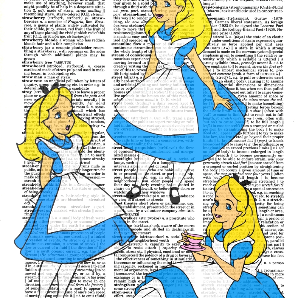 Alice in Wonderland Book Page Art Print Bundle - Picture 3 of 7